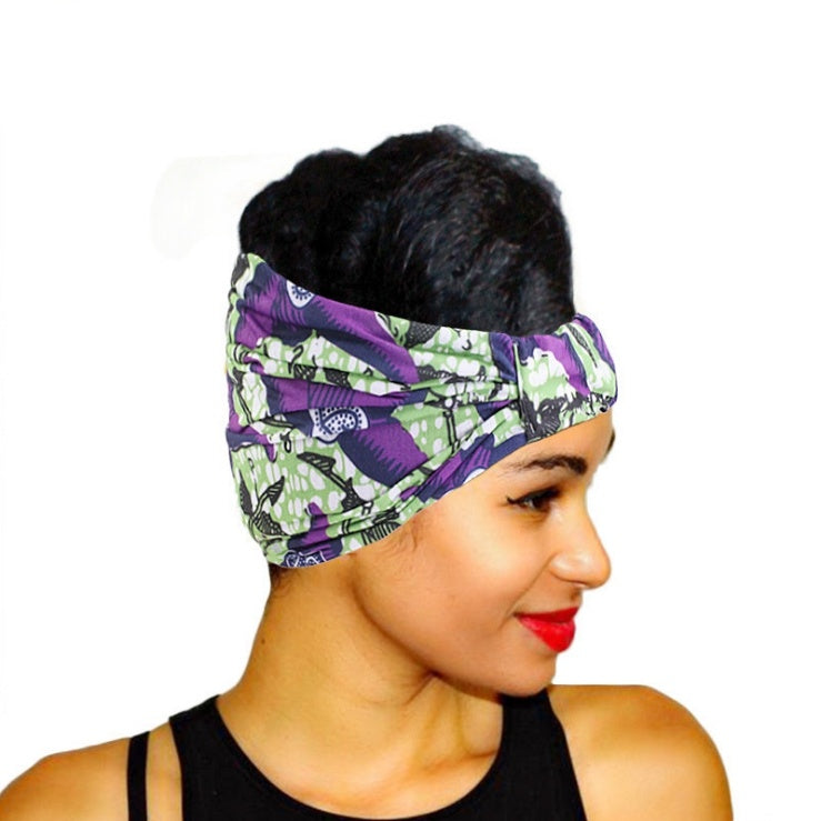 African print wide headscarf - My Store