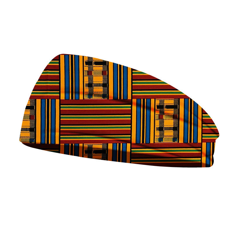 African Geometric Floral Print Headscarf - My Store