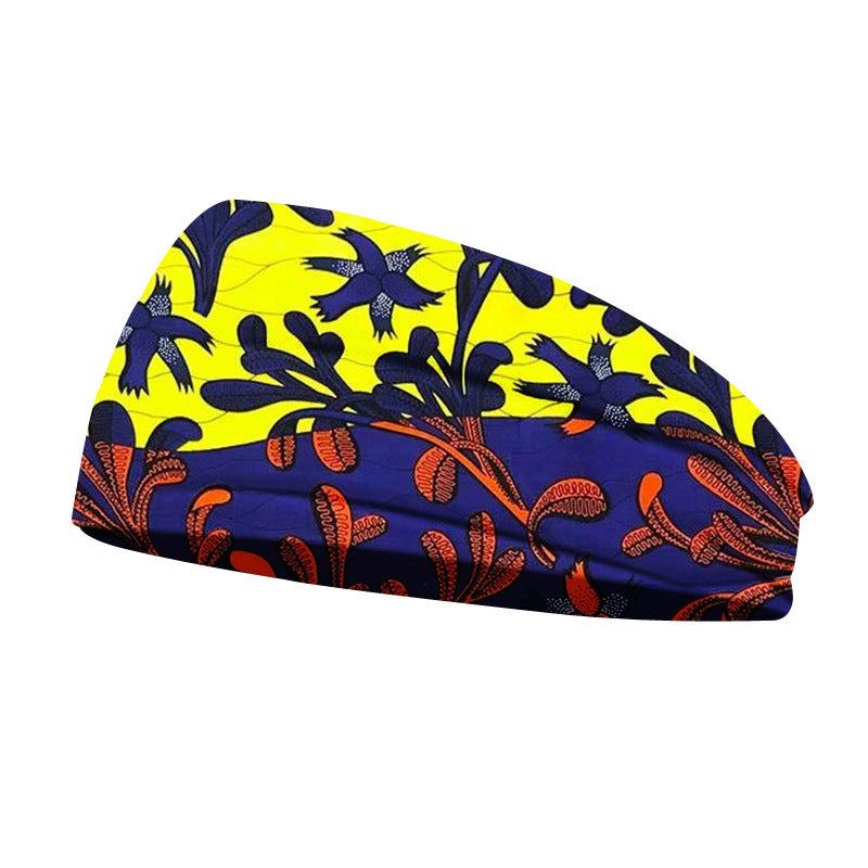 African Geometric Floral Print Headscarf - My Store
