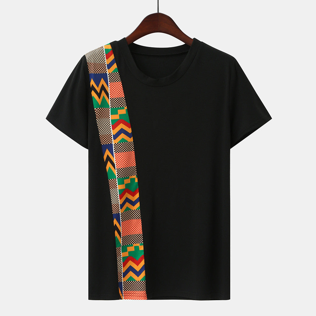 Couple Clothes Summer T Shirt Women African Print Ethnic - My Store