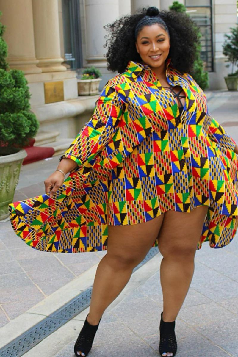Large Size Fashion Sexy African Dress for Ladies - My Store