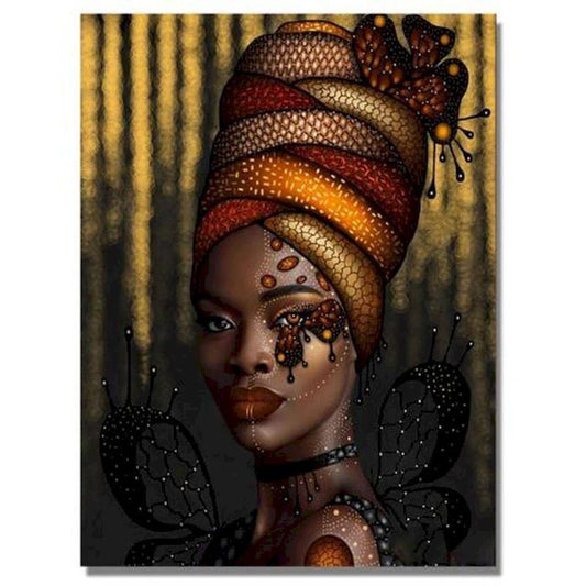 African Woman Portrait Digital Painting DIY - My Store