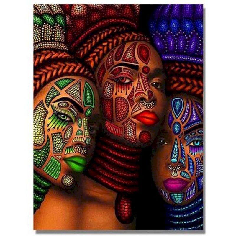African Woman Portrait Digital Painting DIY - My Store