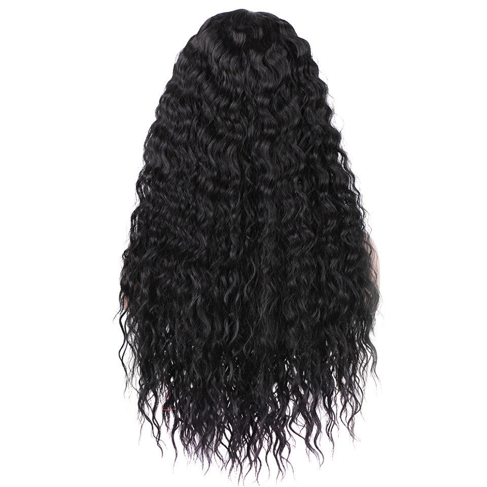 Wig Ladies Long Curly Hair African Small Curls - My Store