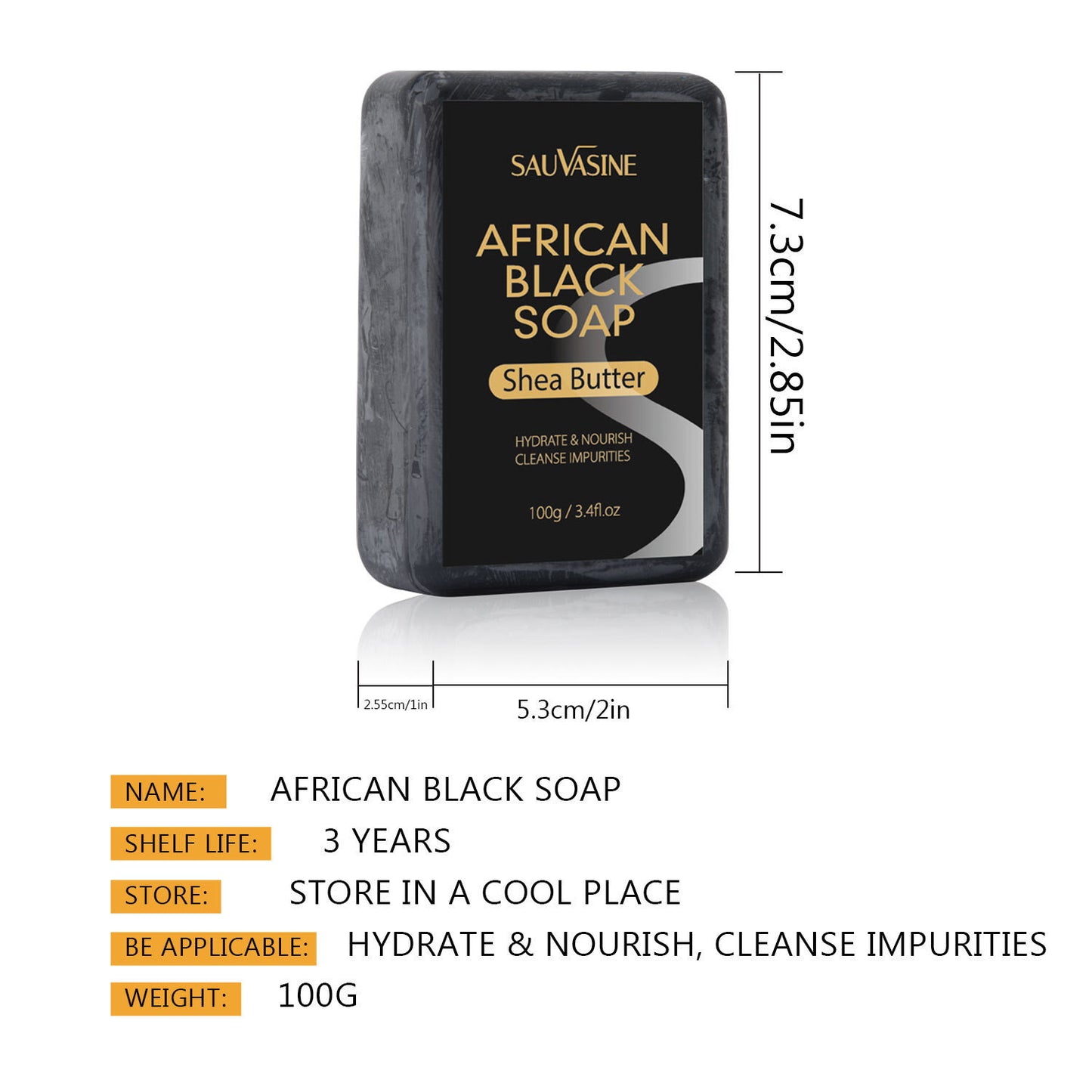 African Black Soap Deep Cleansing Body Anti-mite Moisturizing - My Store