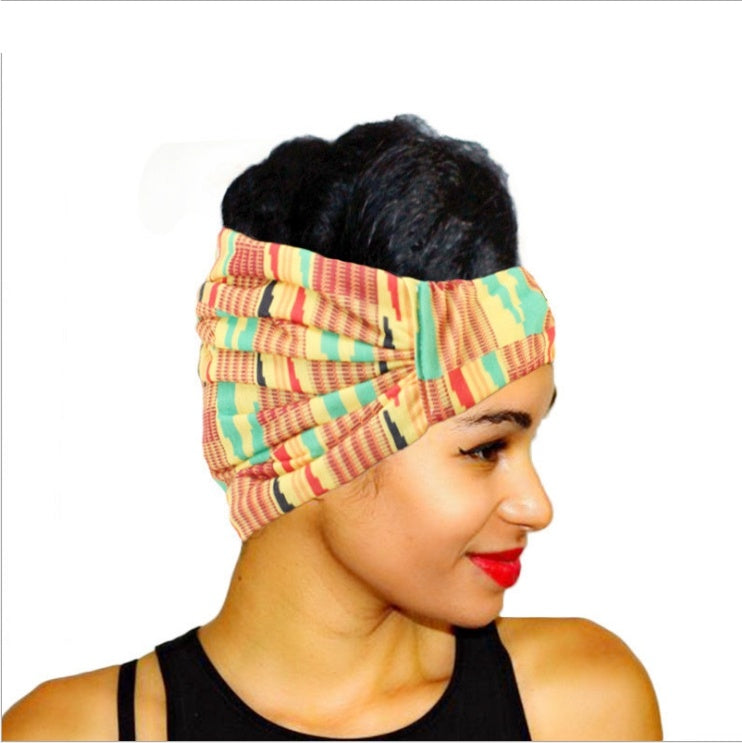 African print wide headscarf - My Store