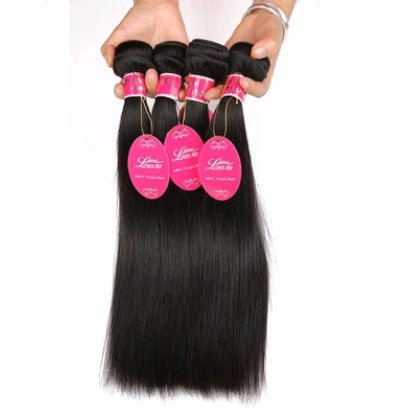 Real human hair straight wave human hair hair curtain natural color wig hair extension - My Store