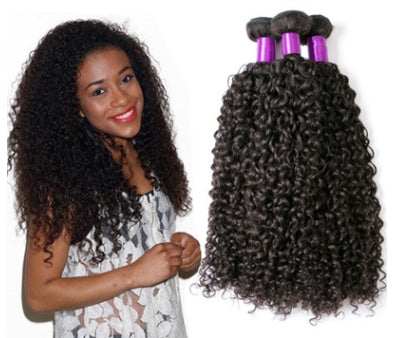 Brazilian Virgin Human Hair Kinky Curly Brazil Real Wig Hair Curtain - My Store