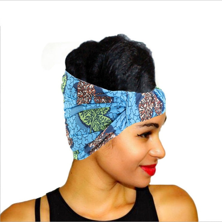 African print wide headscarf - My Store