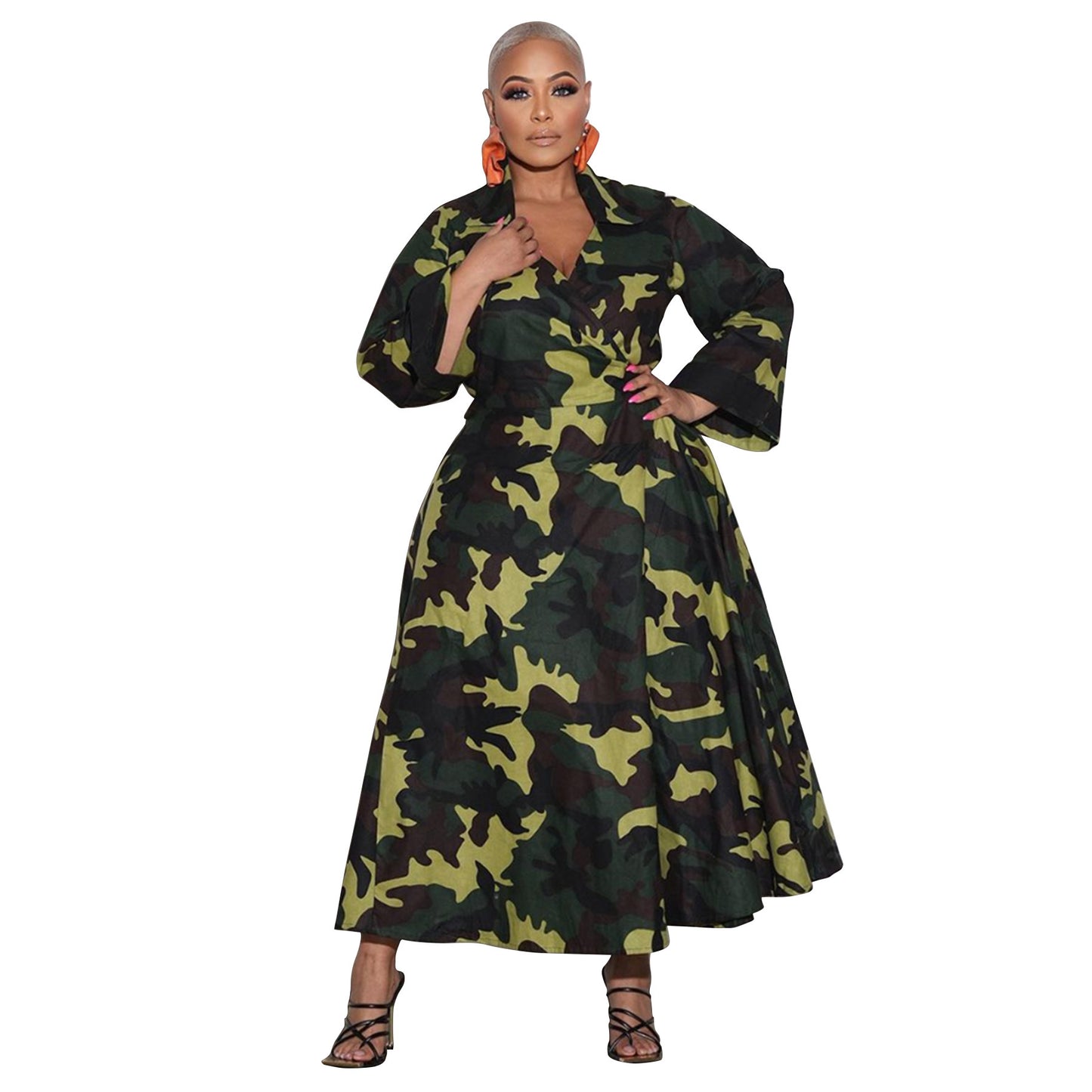 Plus Size African Women's Wear Autumn New Strap Asymmetric Skirt - My Store