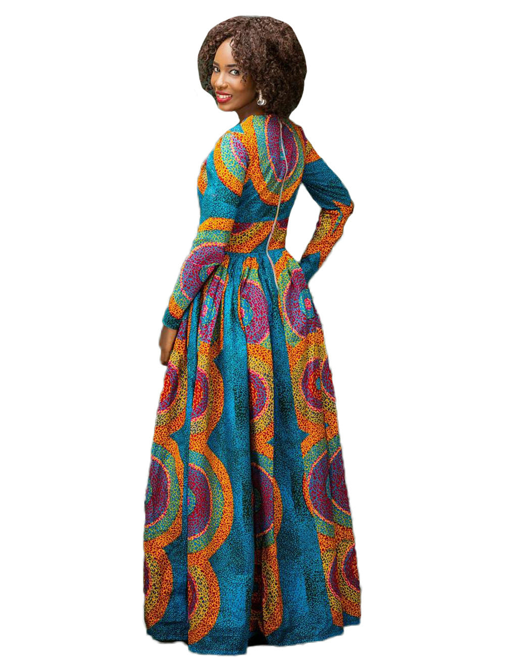 Fashion African Ethnic Digital Print Dress - My Store