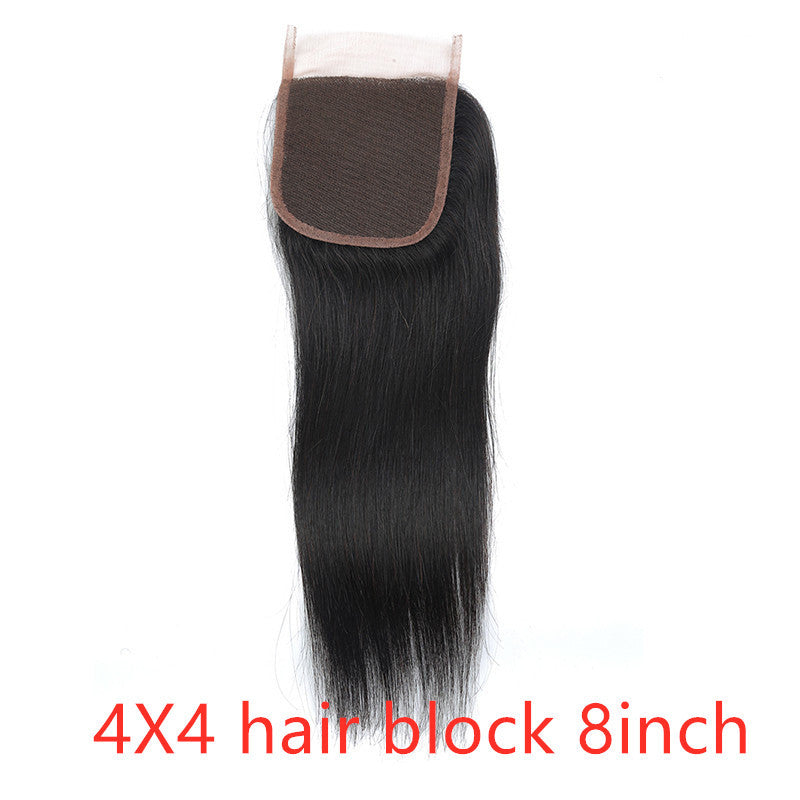 Real human hair straight wave human hair hair curtain natural color wig hair extension - My Store