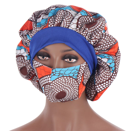 Hijab Hat African Pattern Multicolor Sleeping Fashion - My Store