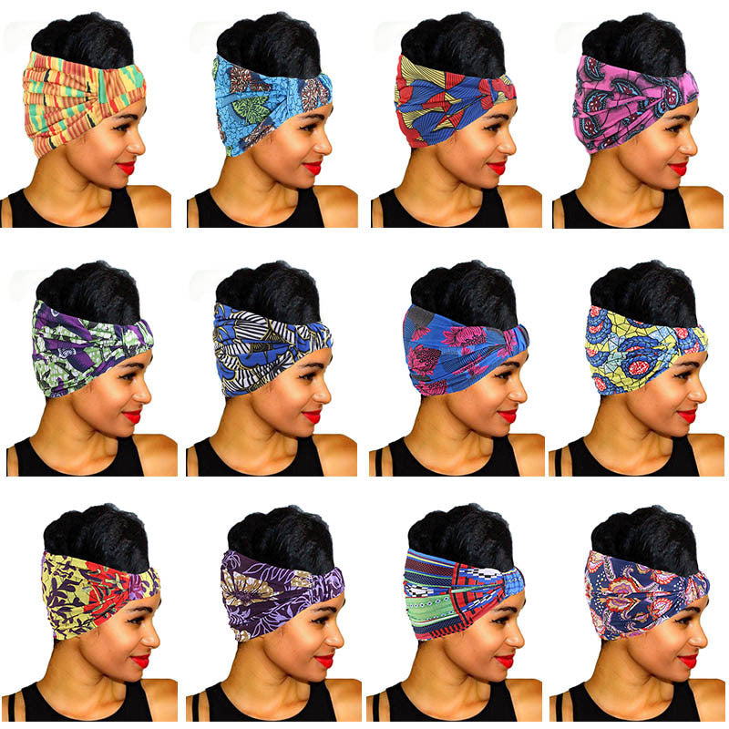 African print wide headscarf - My Store