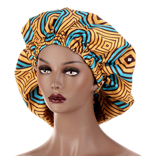 European And American Popular African Style Fashion Printing Elastic Nightcap - My Store