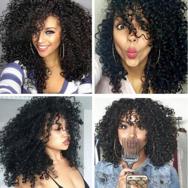 Afro-black Volume Puffy Explosion Solid Color - My Store