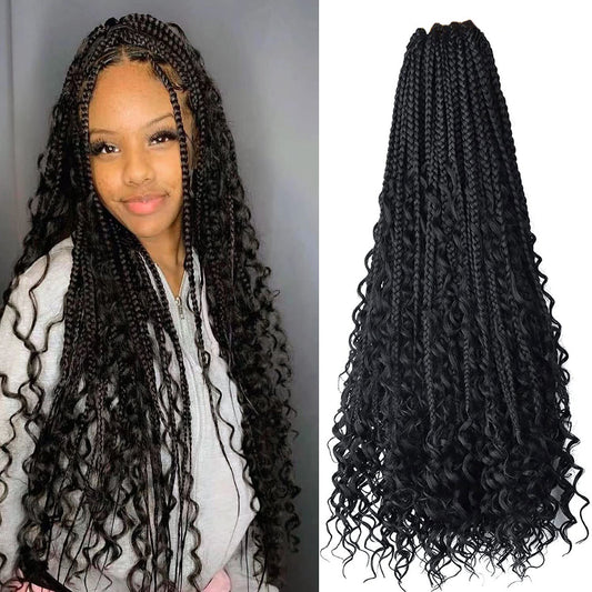 Chemical Fiber Hair Three-strand African Braid Crochet Hair - My Store