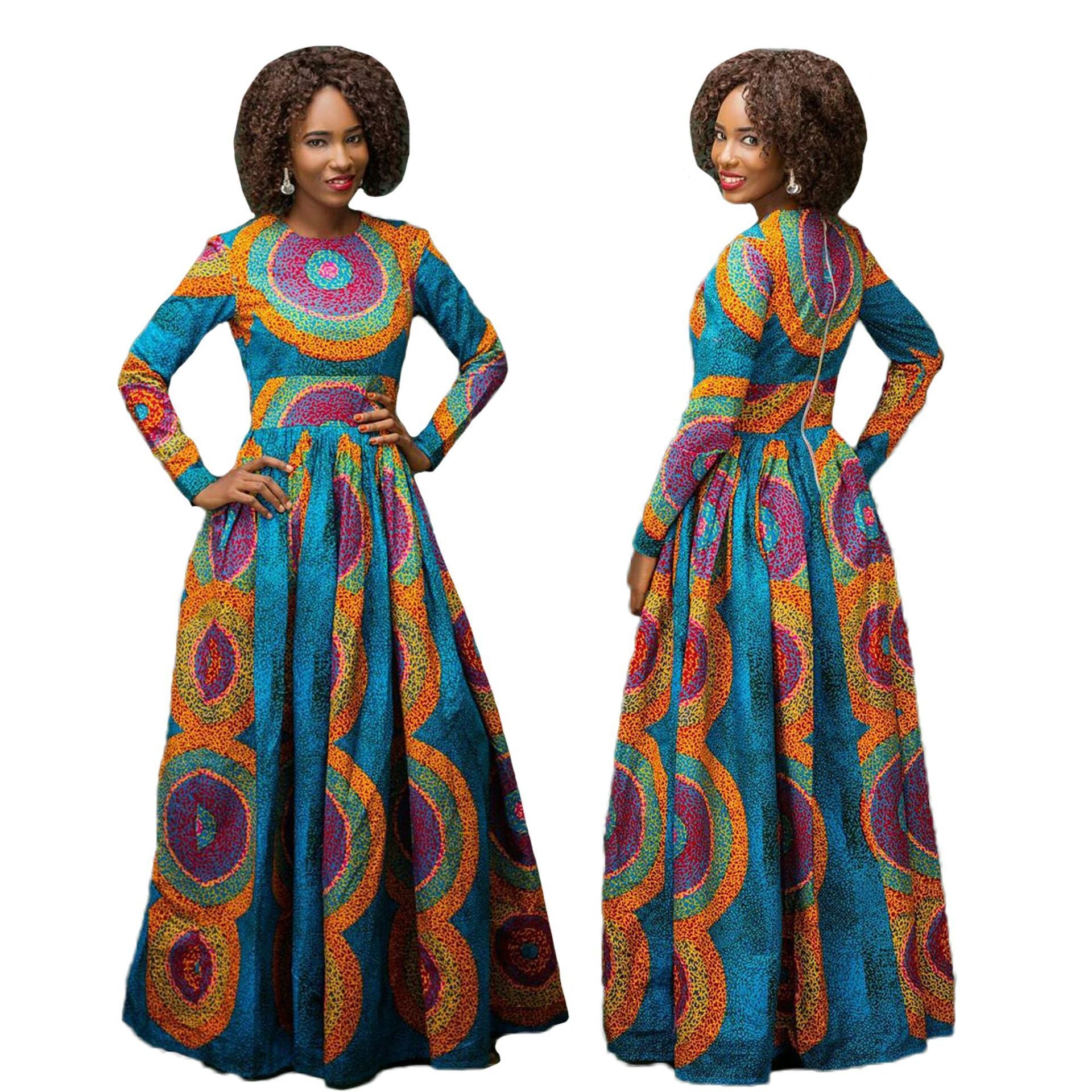 Fashion African Ethnic Digital Print Dress - My Store
