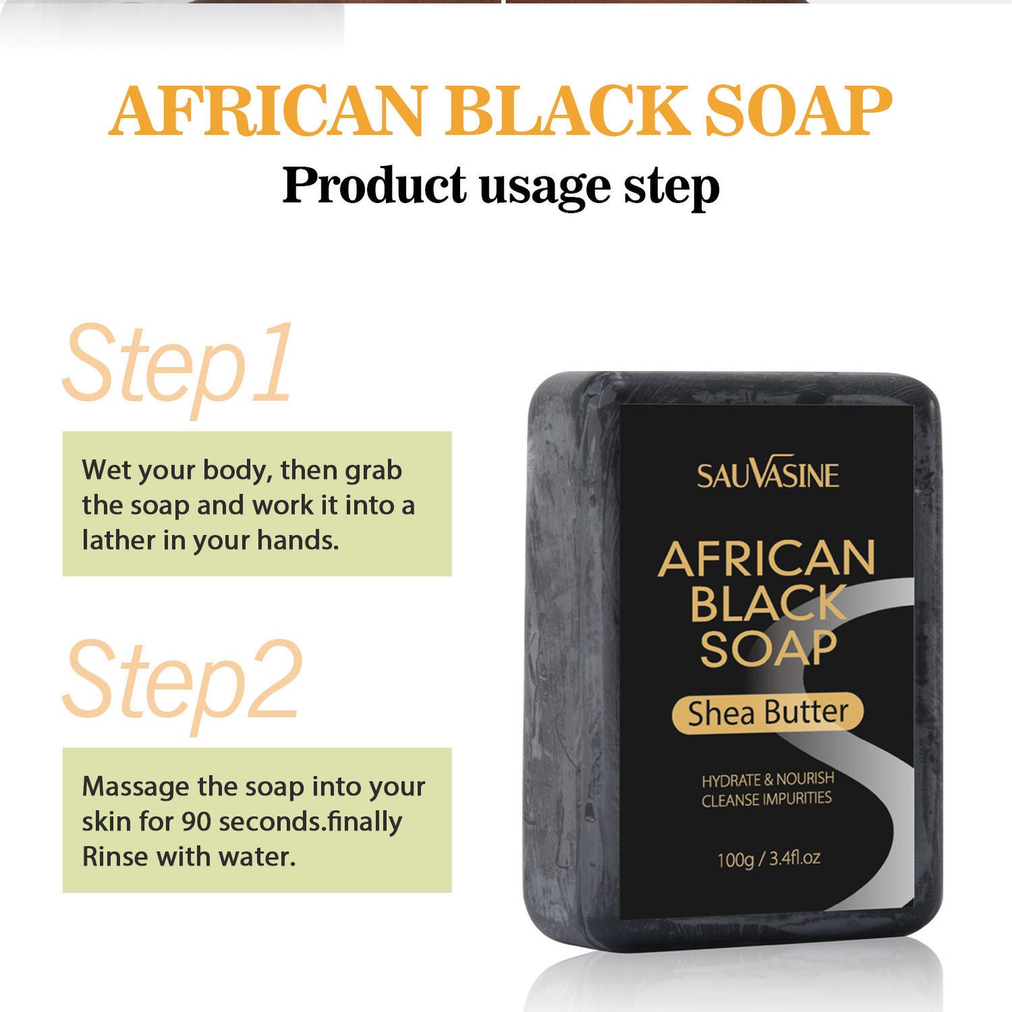 African Black Soap Deep Cleansing Body Anti-mite Moisturizing - My Store