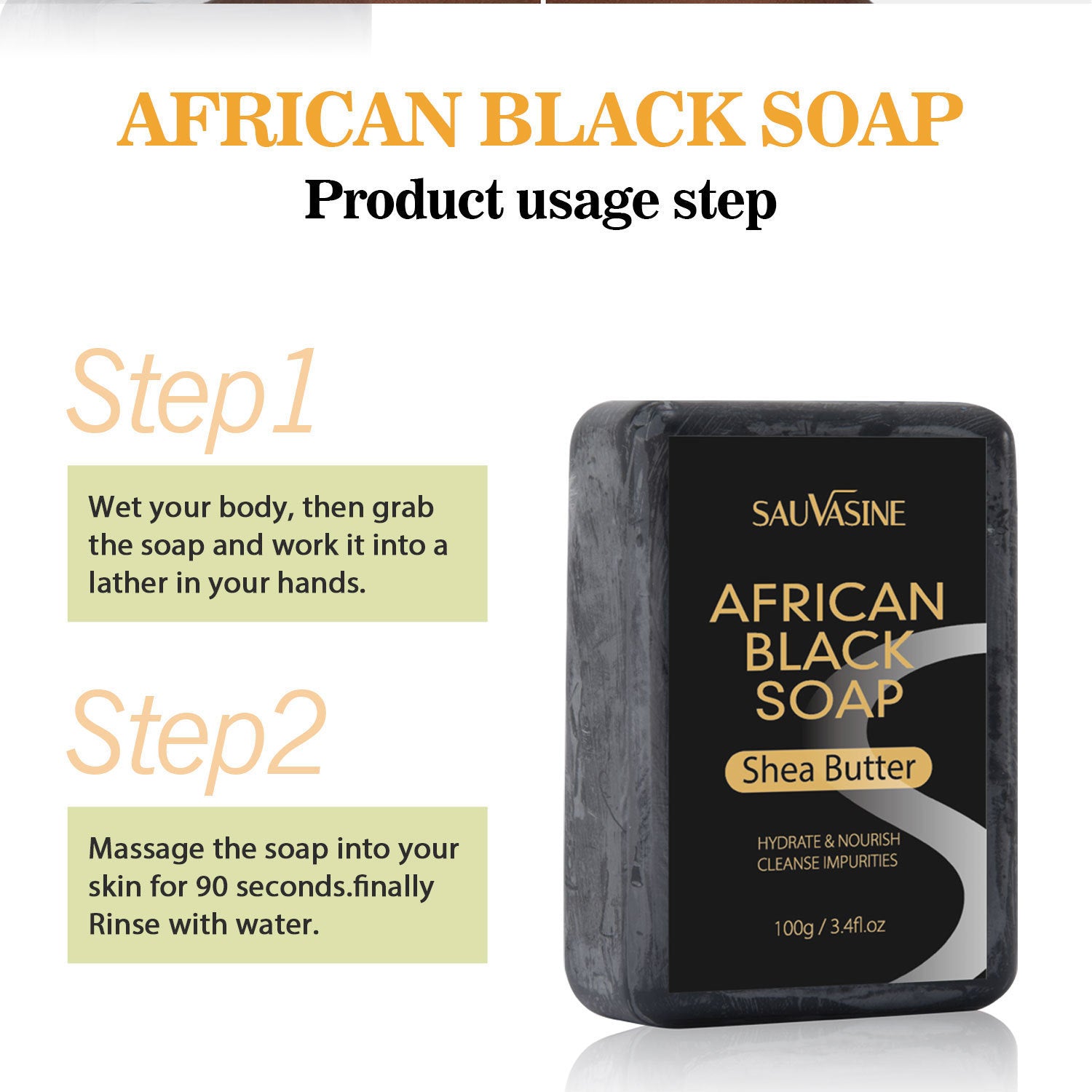 African Black Soap Deep Cleansing Body Anti-mite Moisturizing - My Store