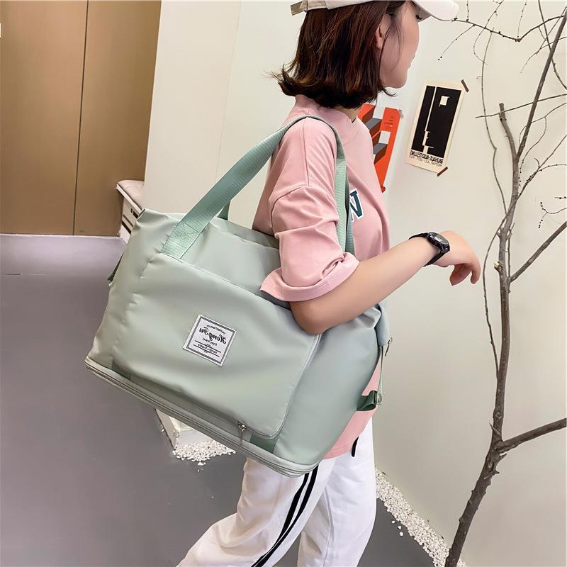 Foldable Storage Travel Bag Waterproof Large Capacity Gym Fitness Bag Weekender Overnight For Women - My Store