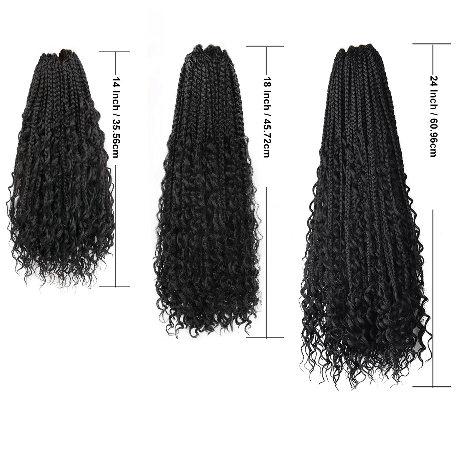 Chemical Fiber Hair Three-strand African Braid Crochet Hair - My Store