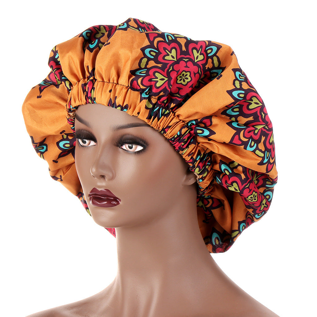 European And American Popular African Style Fashion Printing Elastic Nightcap - My Store