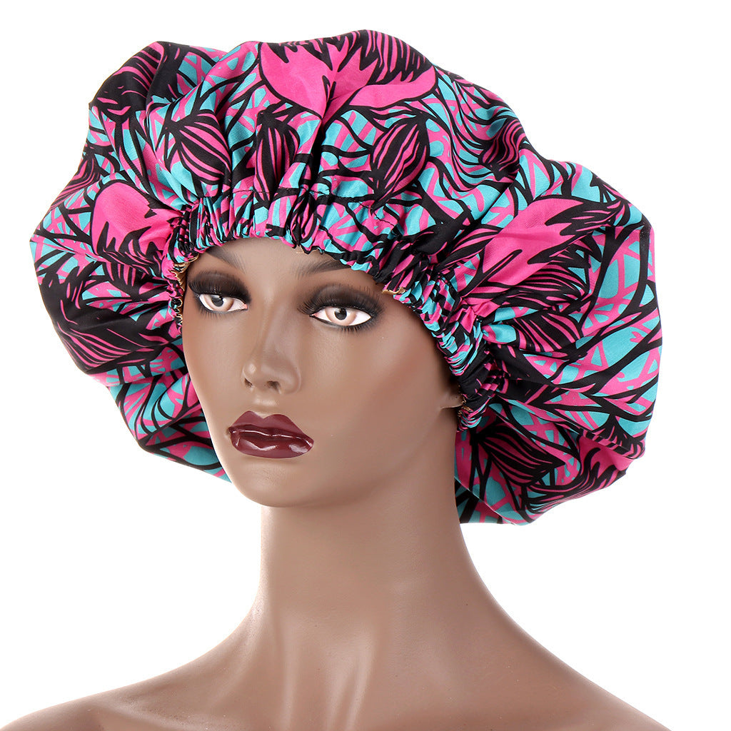 European And American Popular African Style Fashion Printing Elastic Nightcap - My Store
