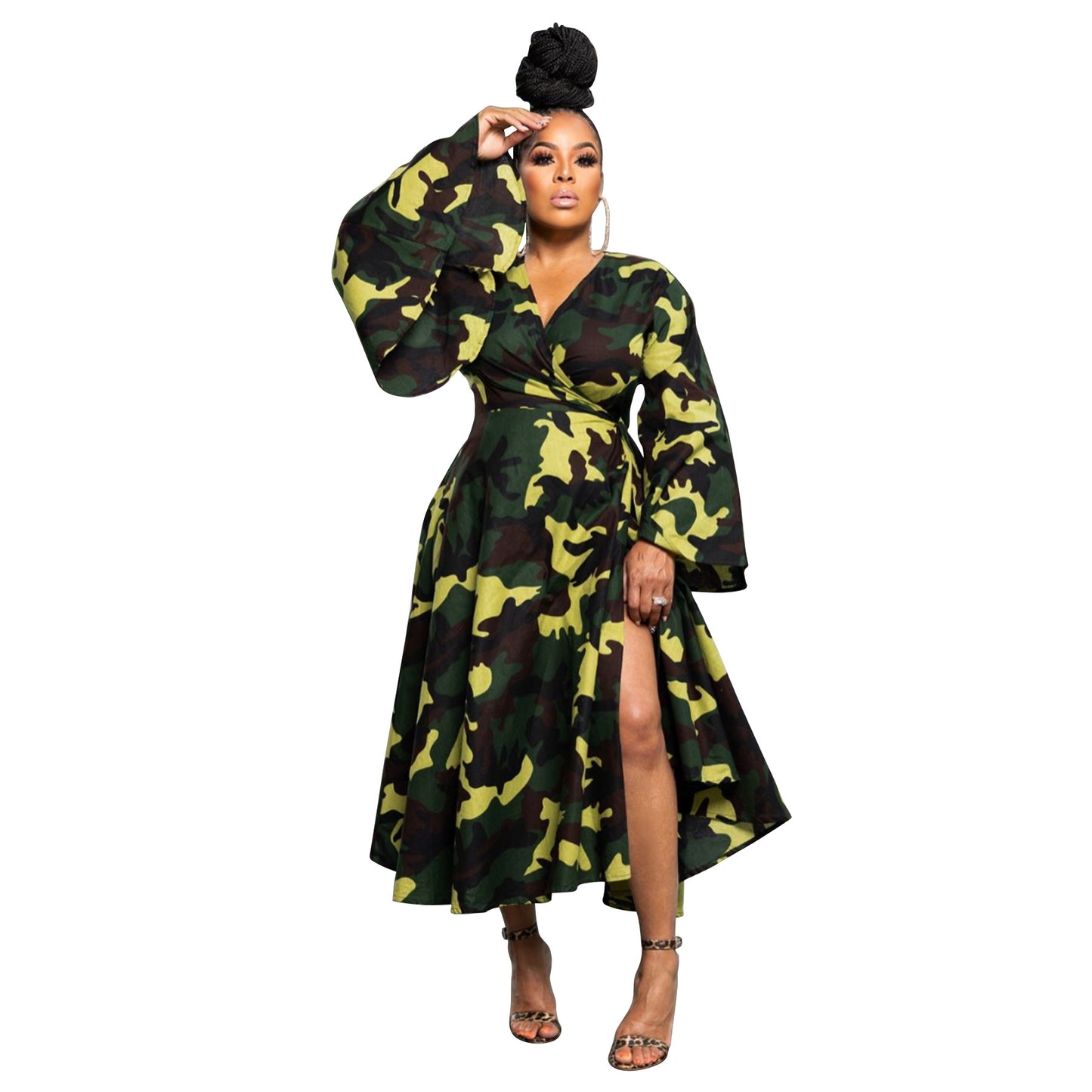 Plus Size African Women's Wear Autumn New Strap Asymmetric Skirt - My Store