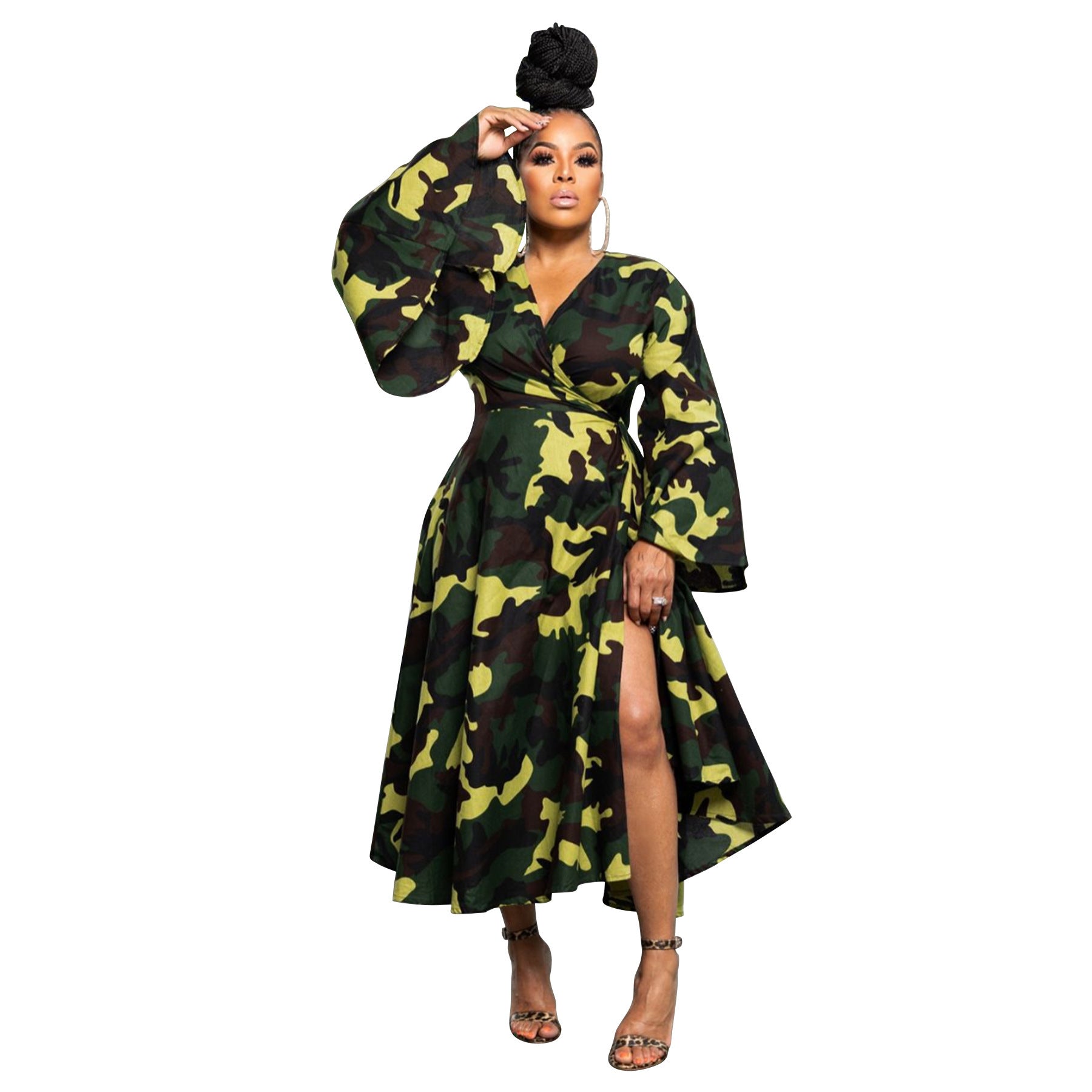 Plus Size African Women's Wear Autumn New Strap Asymmetric Skirt - My Store