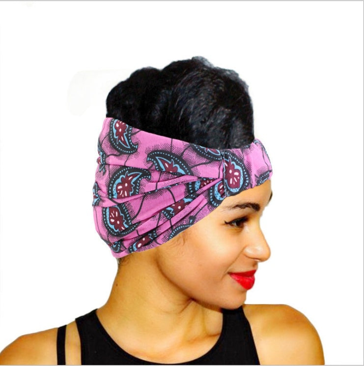 African print wide headscarf - My Store