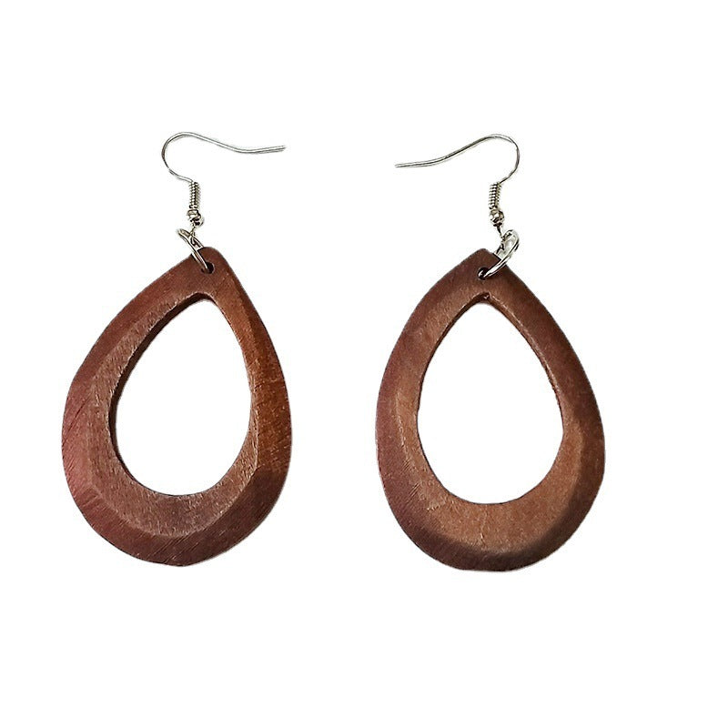 African Retro 50mm Round Earrings For Women - My Store