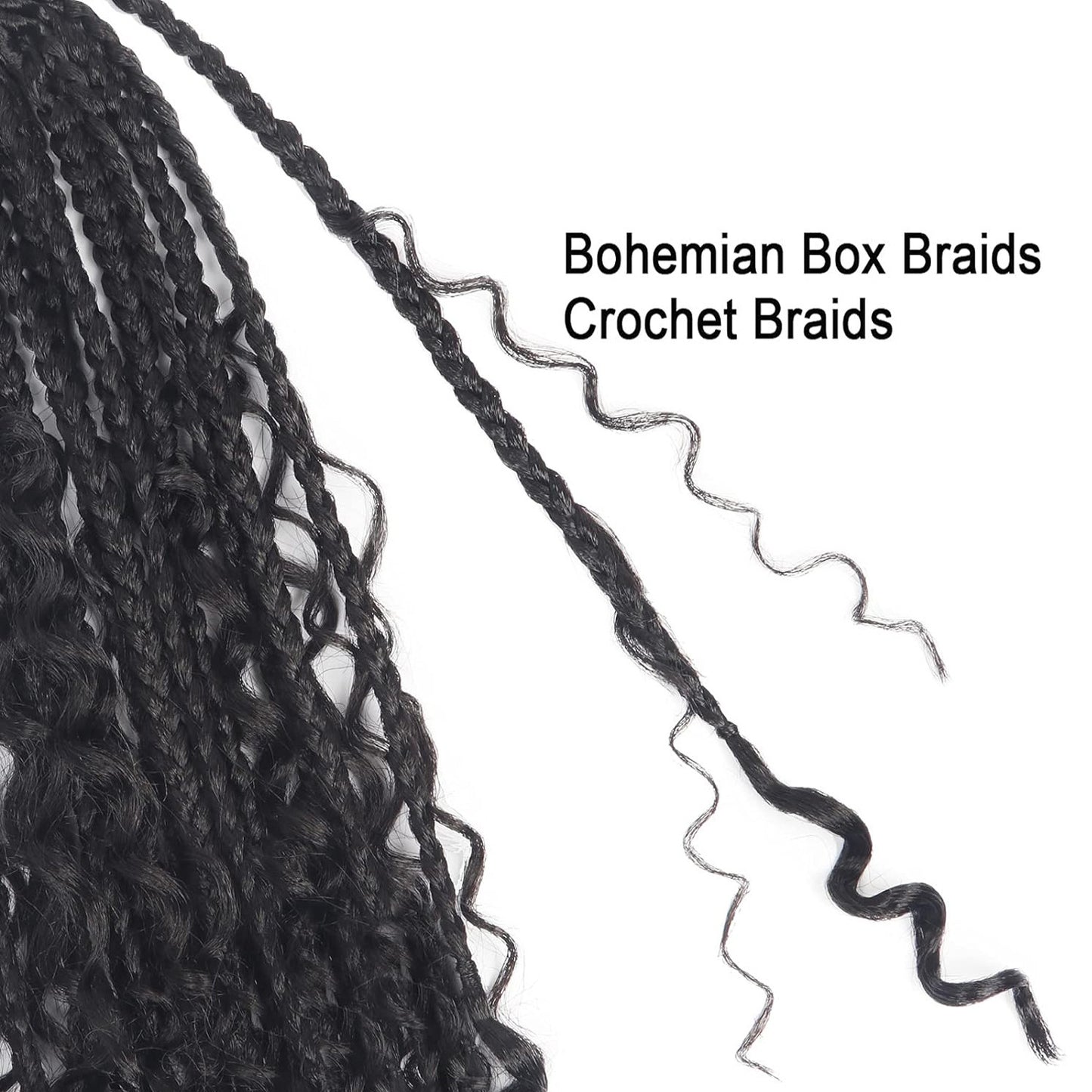 Chemical Fiber Hair Three-strand African Braid Crochet Hair - My Store