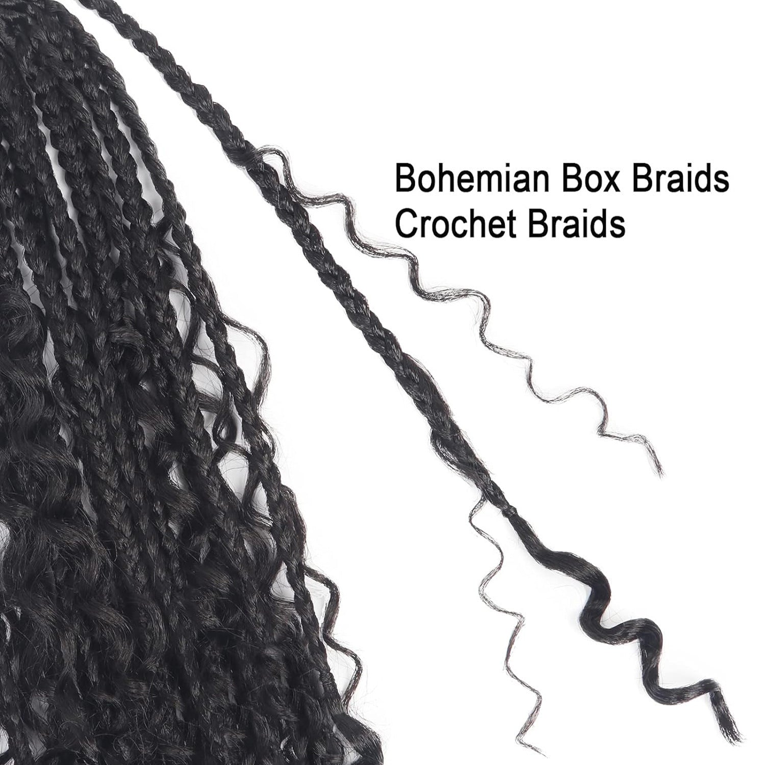 Chemical Fiber Hair Three-strand African Braid Crochet Hair - My Store