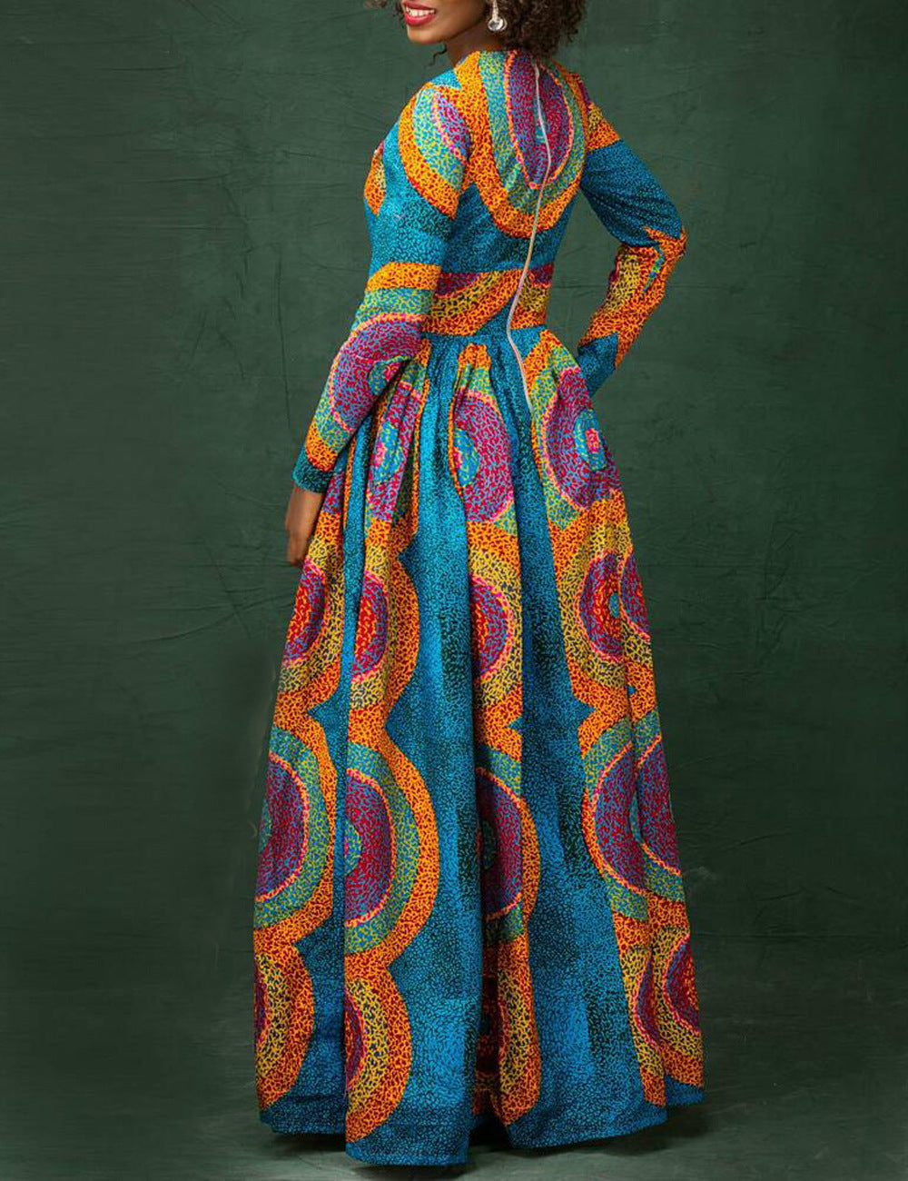 Fashion African Ethnic Digital Print Dress - My Store