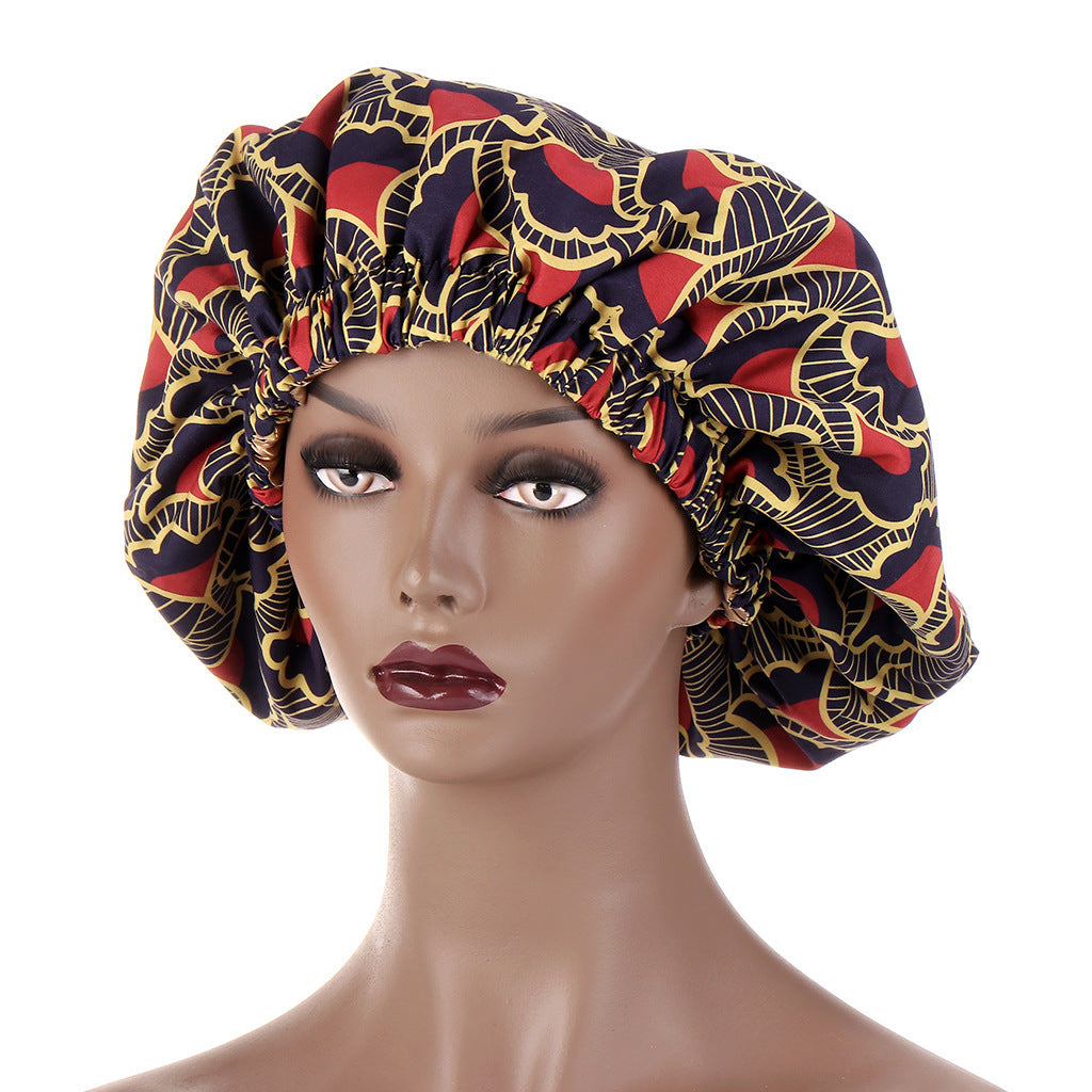 European And American Popular African Style Fashion Printing Elastic Nightcap - My Store